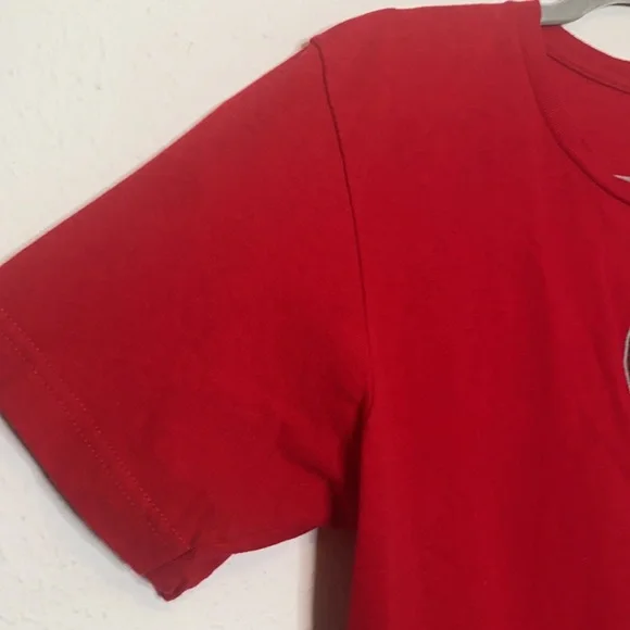 Ecko Unltd. Men's Red & White Graphic Short Sleeve Shirt Cotton size Medium - Picture 3 of 5